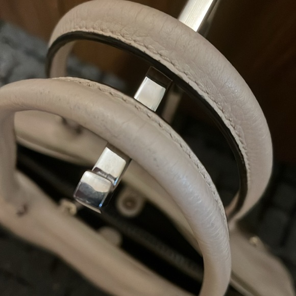 Kate Spade Ivory Pebble Leather Double Zip Work Tote - Picture 4 of 8